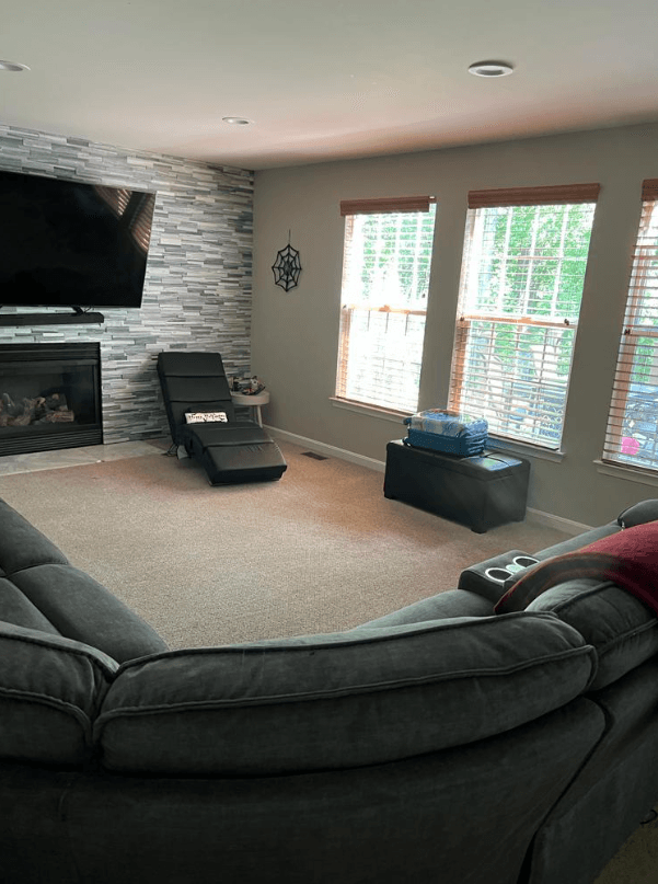 Tile and grout holiday cleaning by Morgan’s Cleaning.