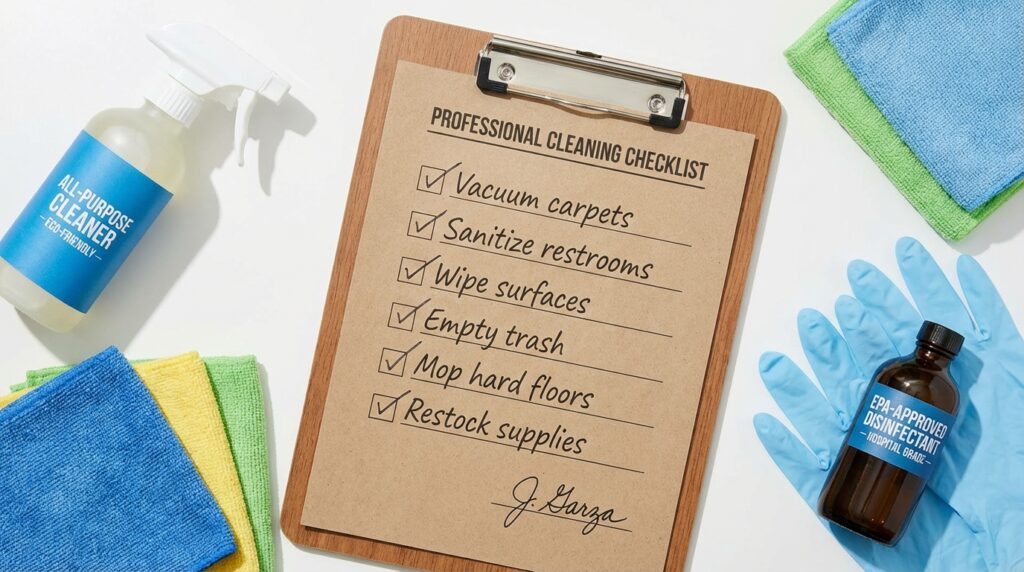 A closeup topdown flat lay of a professional offic 93871a38d3