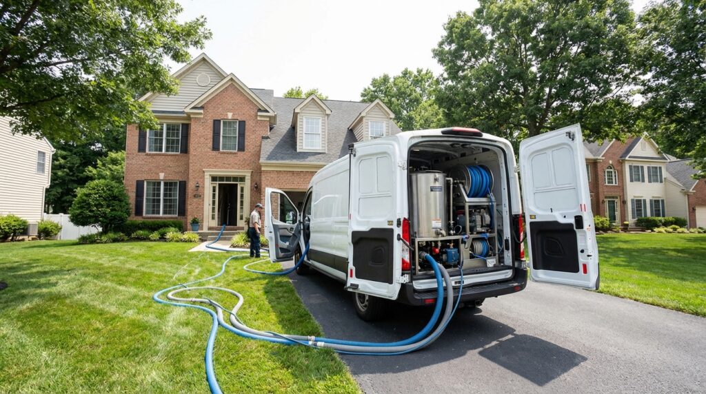 Cleaning van parked at house 82046f67f5 (1)