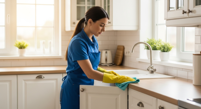 professional one-time spring cleaning service in a bright Maryland home"